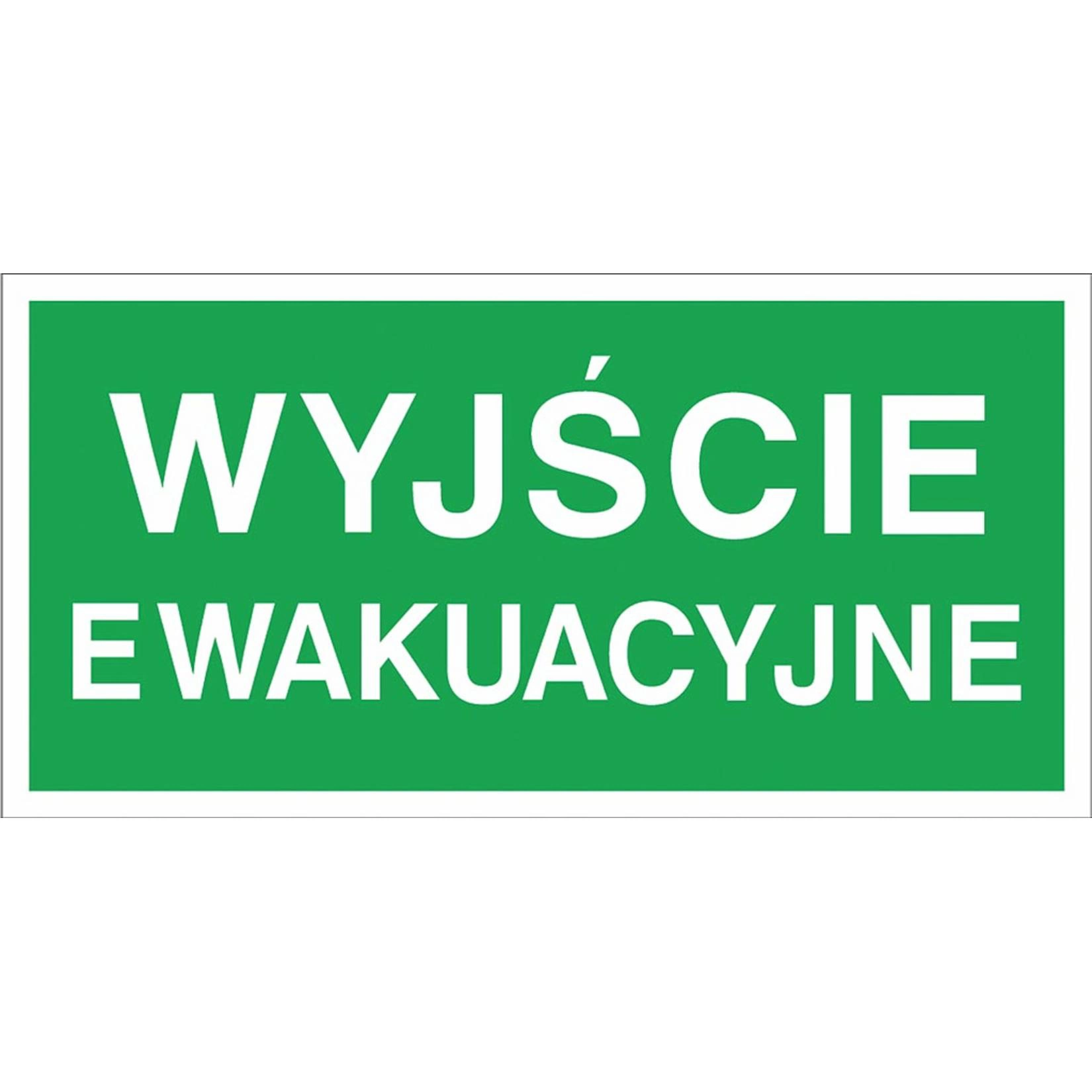 Tabliczka wyjście ewakuacyjne - Z2-E