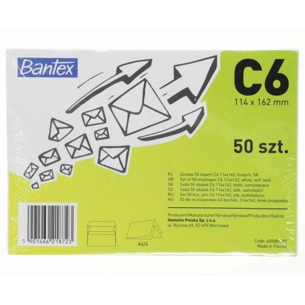 Teczka kopertowa SK C6 Bantex