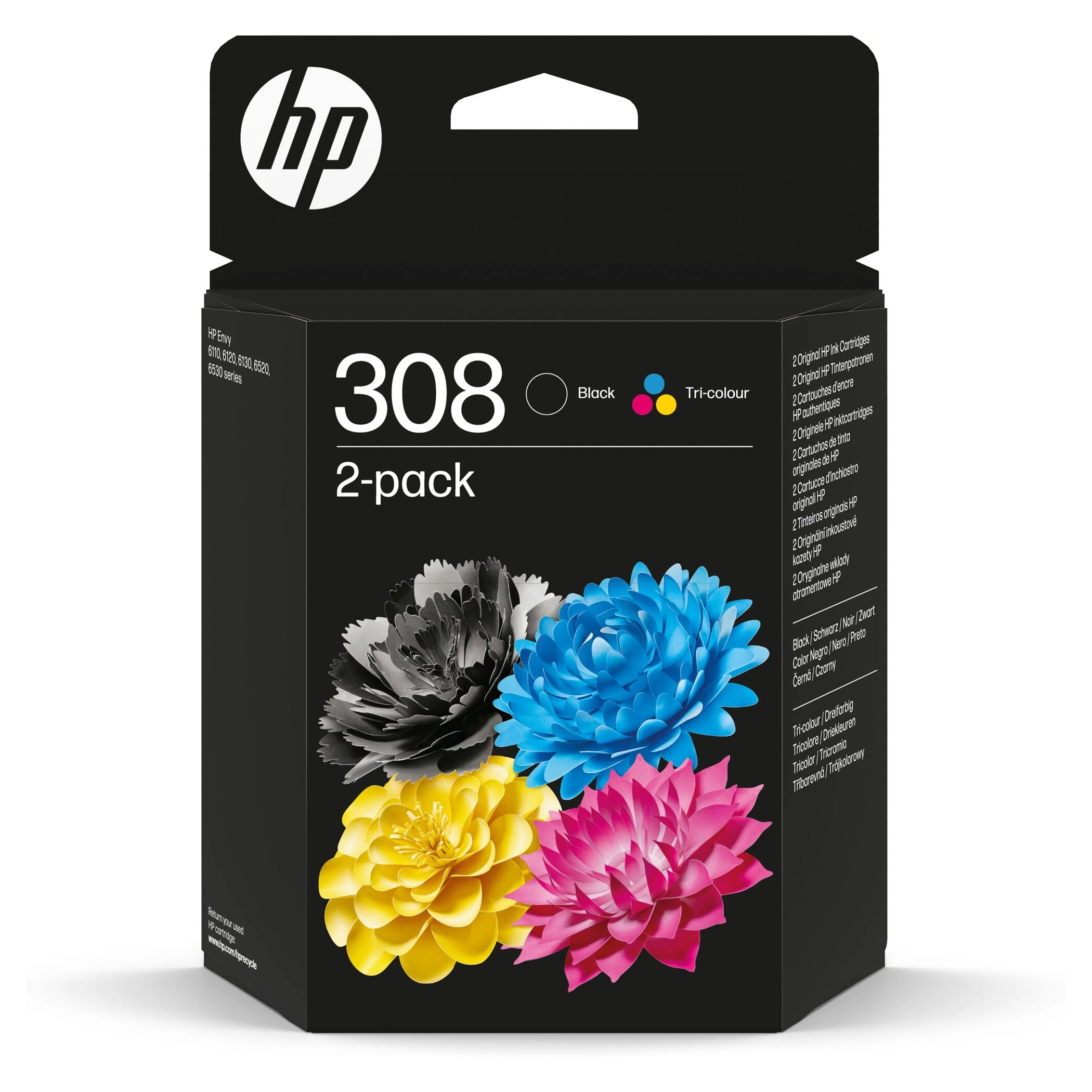 Tusz HP 308 [6L6S6UE] dwupak