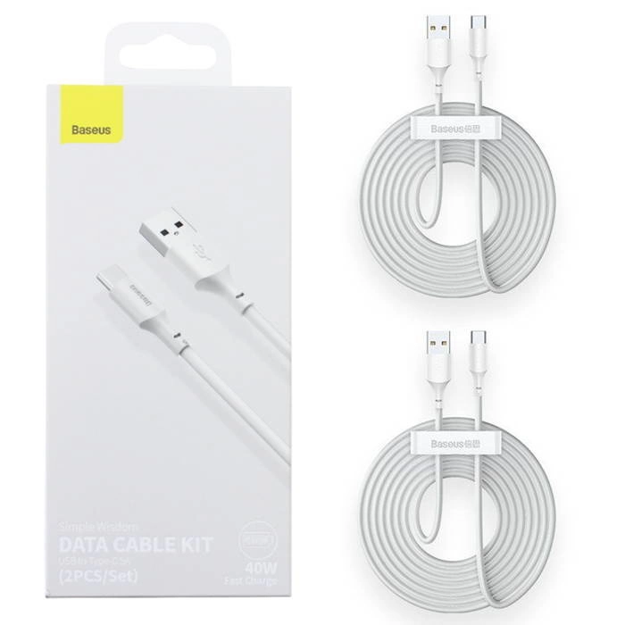 Kabel USB do USB-C Baseus Simple Wisdom 40 W 5A