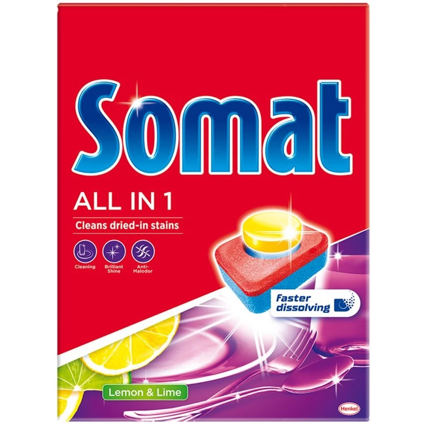 Tabletki do zmywarki SOMAT All in one Extra Lemon & Lime
