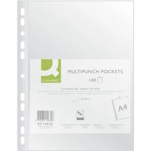 Koszulki groszkowe Q-Connect A4 o gramaturze 40g/m2