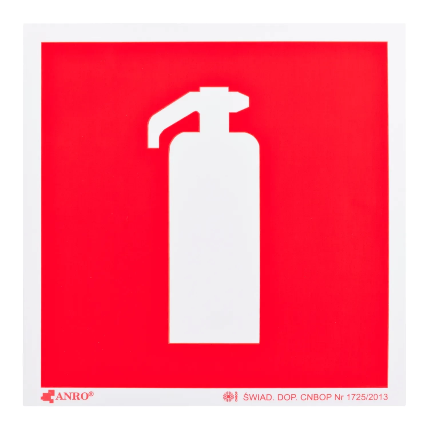 Naklejka fotoluminescencyjna GAŚNICA