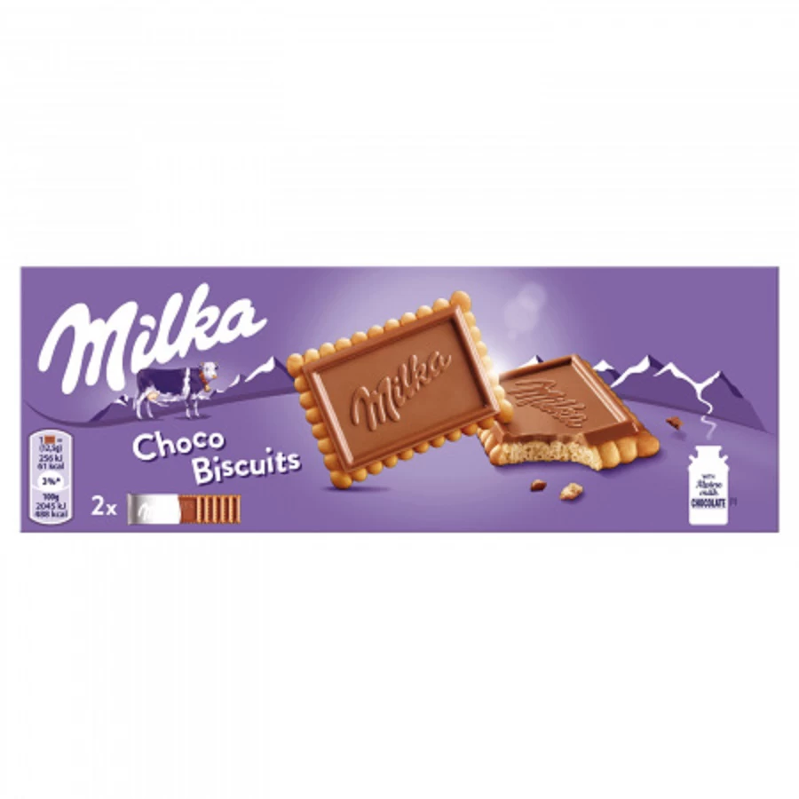 Ciastka MILKA Choco Biscuit herbatniki z czekoladą mleczną