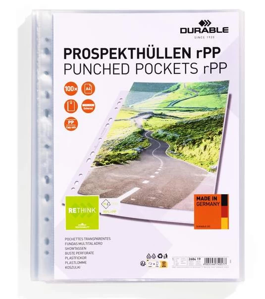 Koszulki krystaliczne Durable A4