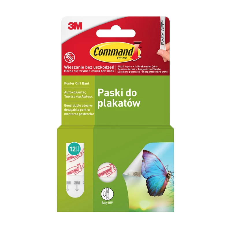 Paski do plakatów COMMAND 17024 małe 12 szt.