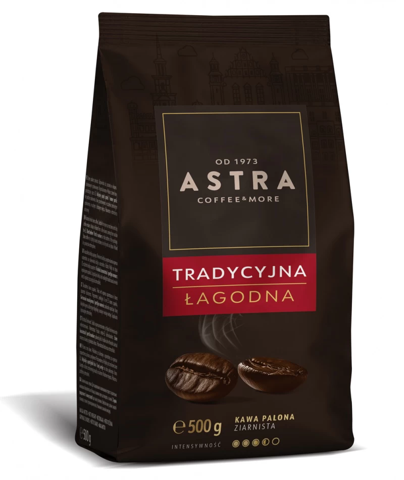 Kawa ziarnista ASTRA Tradycyjna Łagodna 500g