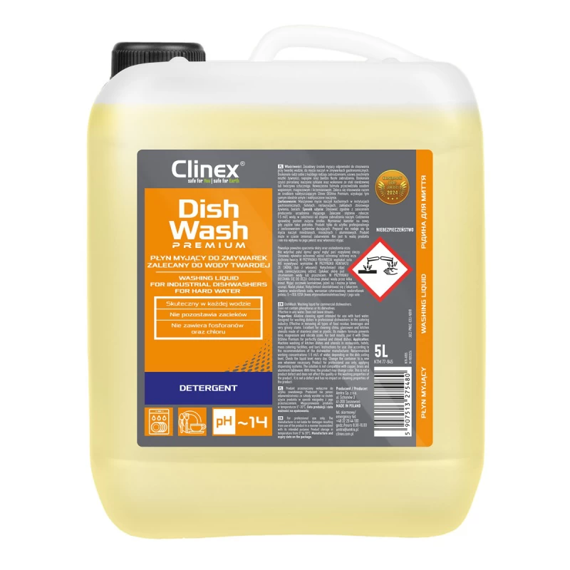 Płyn o mycia naczyń w zmywarce Clinex DishWash Premium 5l