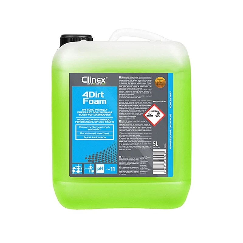 Wysoko pieniący Preparat do usuwania tłustych zabrudzeń Clinex 5L