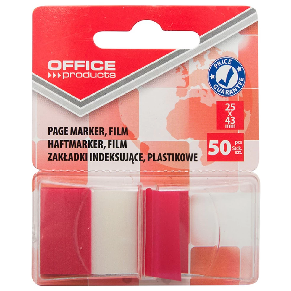 Zakładki indeksujące Office Products 25x43mm 1x50 kart.