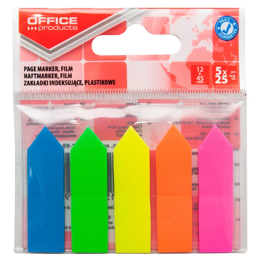 Zakładki indeksujące Office Products 12x45mm