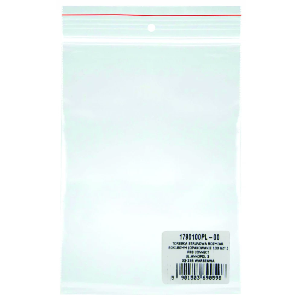 Torebka strunowa Office Products 80x180mm 100szt.