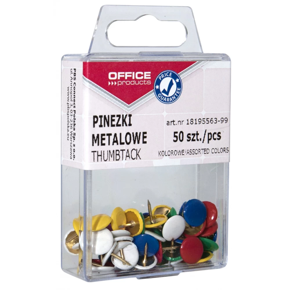 Pinezki tablicowe Office Products 50 szt.