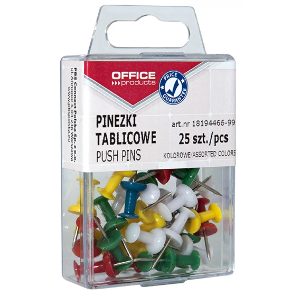 Pinezki tablicowe Office Products 25 szt.