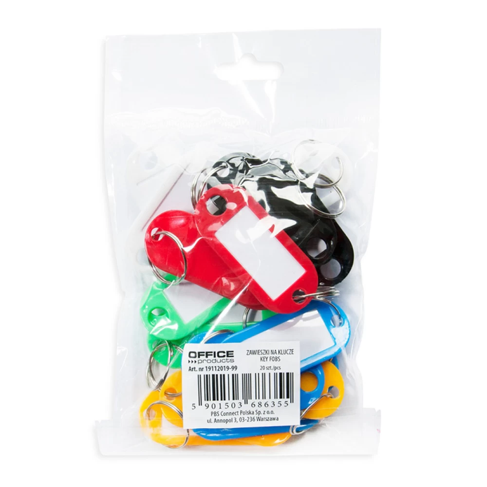 Zawieszki na klucze Office Products 20szt.