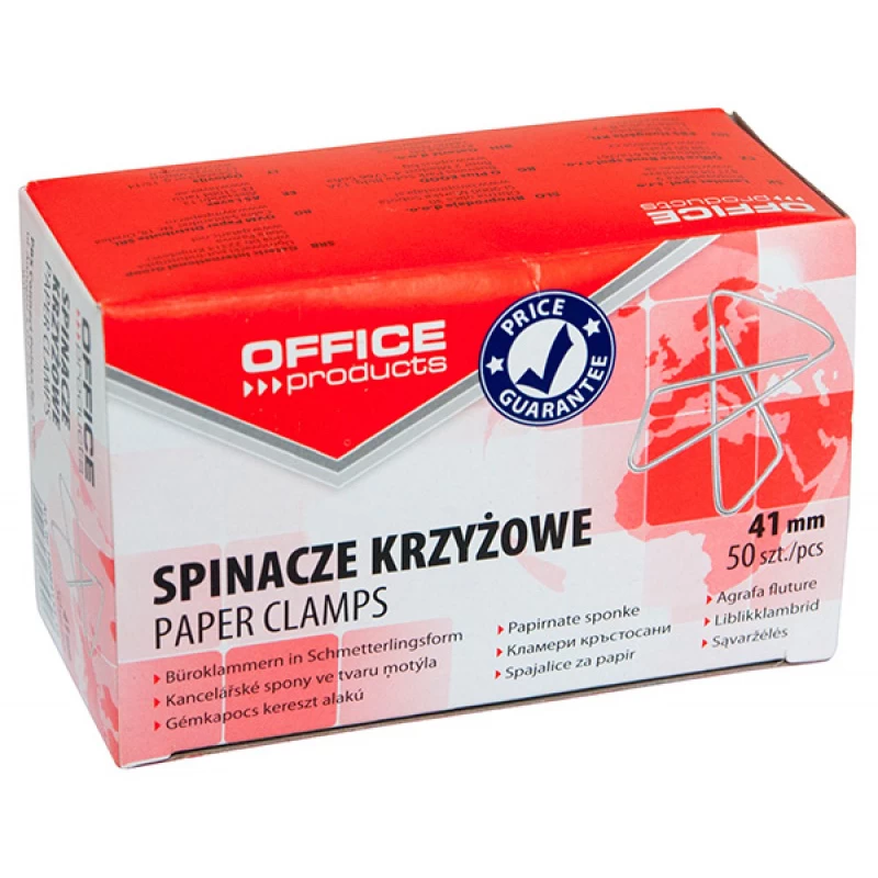 Spinacze krzyżowe Office Products 41mm 50szt.