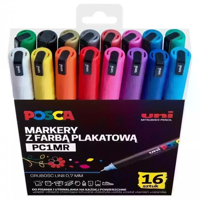 Markery Posca PC-1MR 16 sztuk