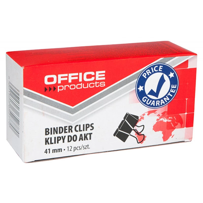 Klipy do dokumentów Office Products 41mm 12szt.