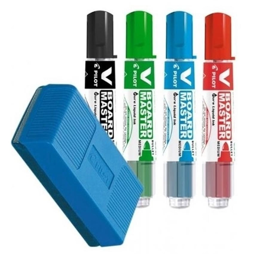 Zestaw - Markery V-Board Master Bg + Gąbka