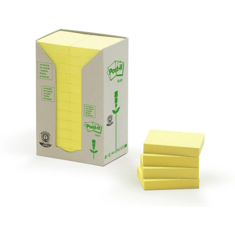 Bloczki Samoprzylepne Ekologiczne Post-It Żółte