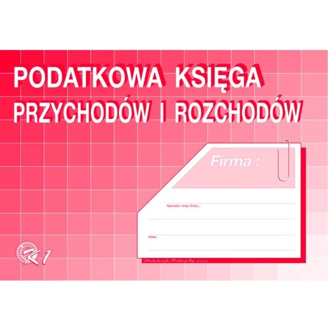 Podatkowa Księga Przychodów I Rozchodów K1-U