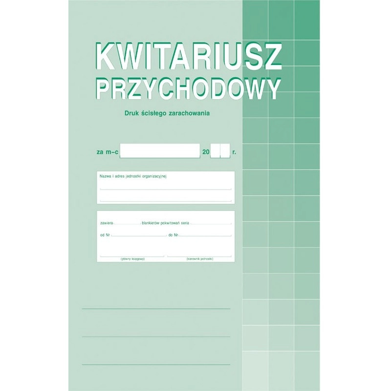 Kwitariusz Przychodowy (Numerowany) 400-1