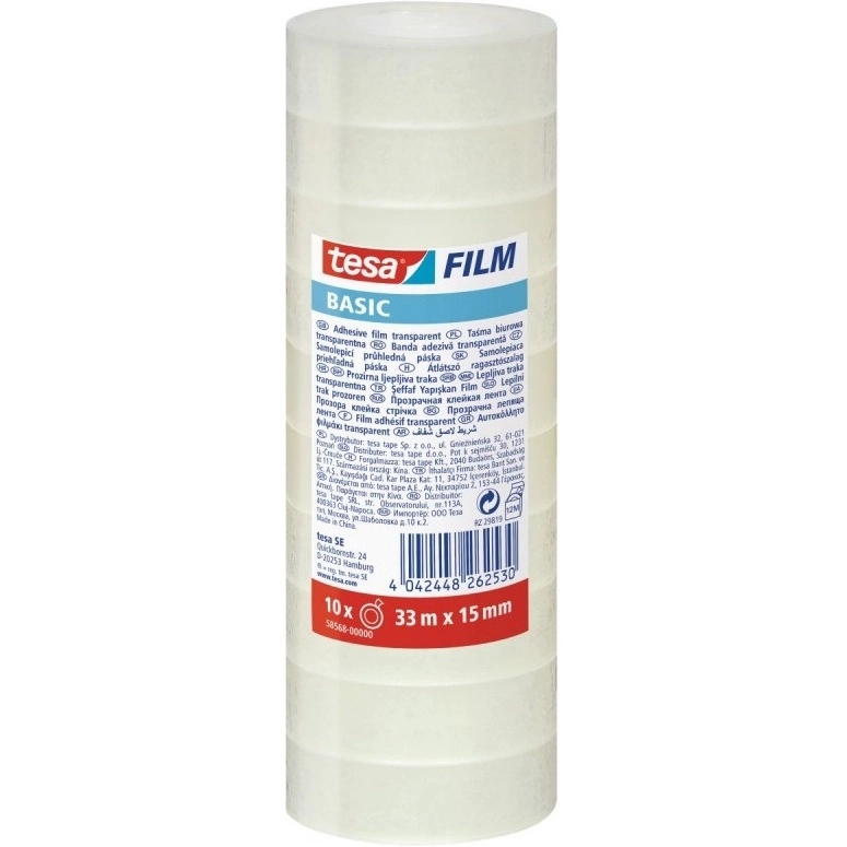 Taśma Biurowa Tesa Basic - 33m x 15mm szerokość
