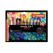 Kredki Stabilo Woody Arty 3 in 1 (+Temperówka)