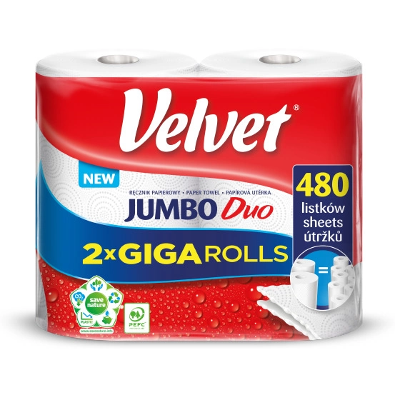 Ręcznik Papierowy Velvet Jumbo Duo