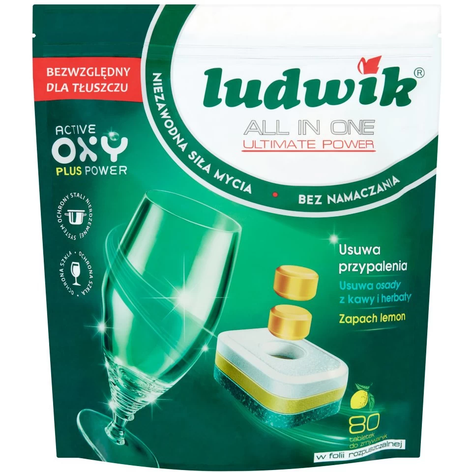 Tabletki do zmywarki LUDWIK All in One Ultimate Power Lemon