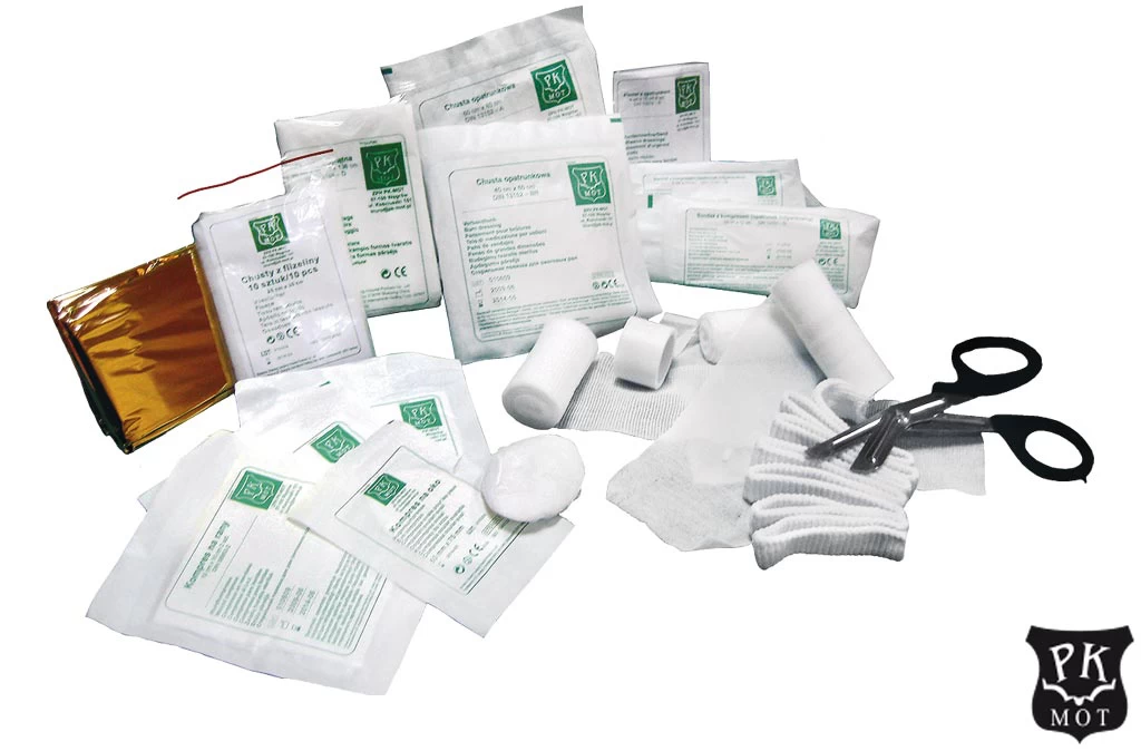 Wyposażenie do apteczek pierwszej pomocy AW PK-MOTC