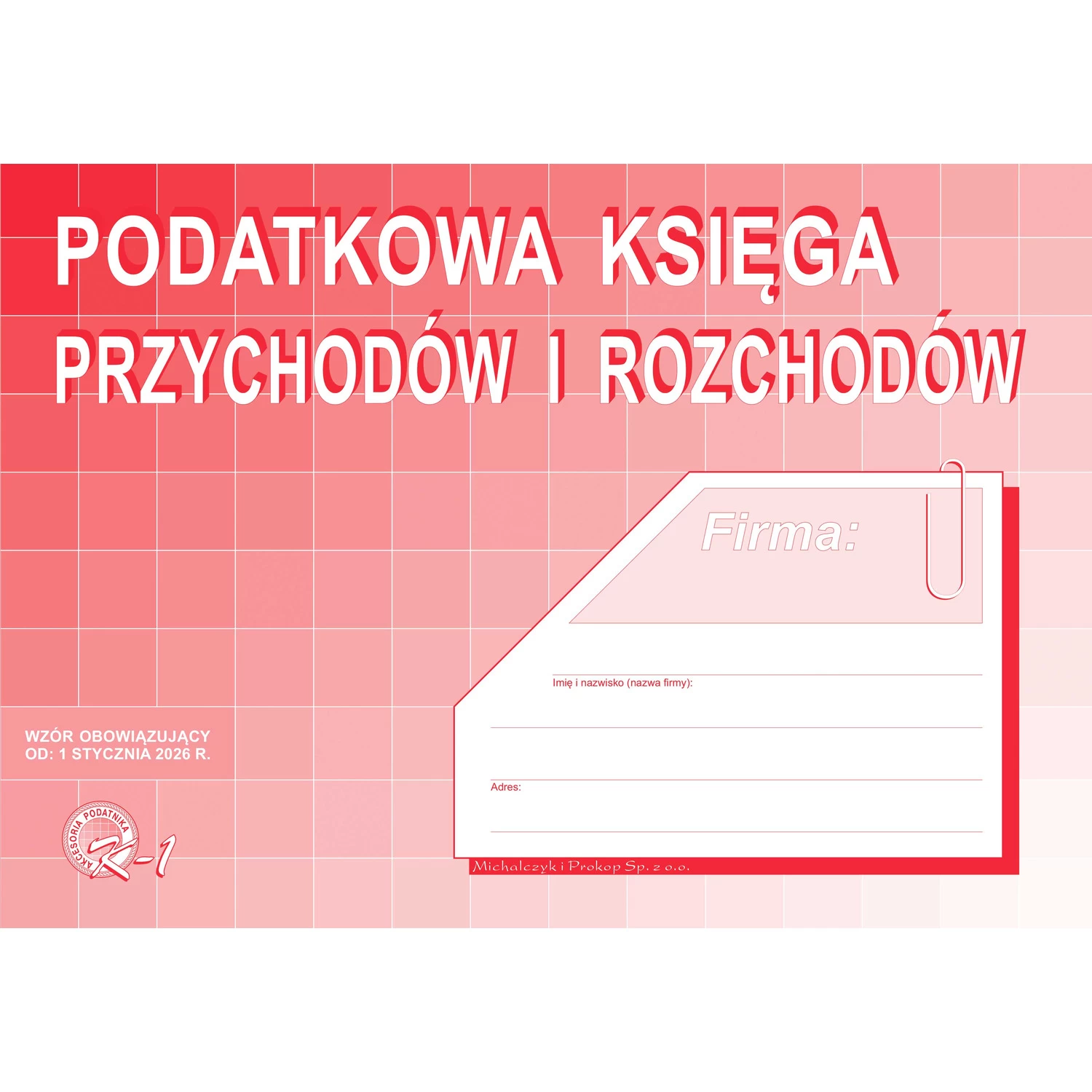 K-1 Podatkowa księga przychodów i rozchodów 
