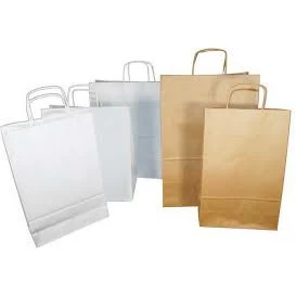 Torba papierowa biała 24x10x36 cm