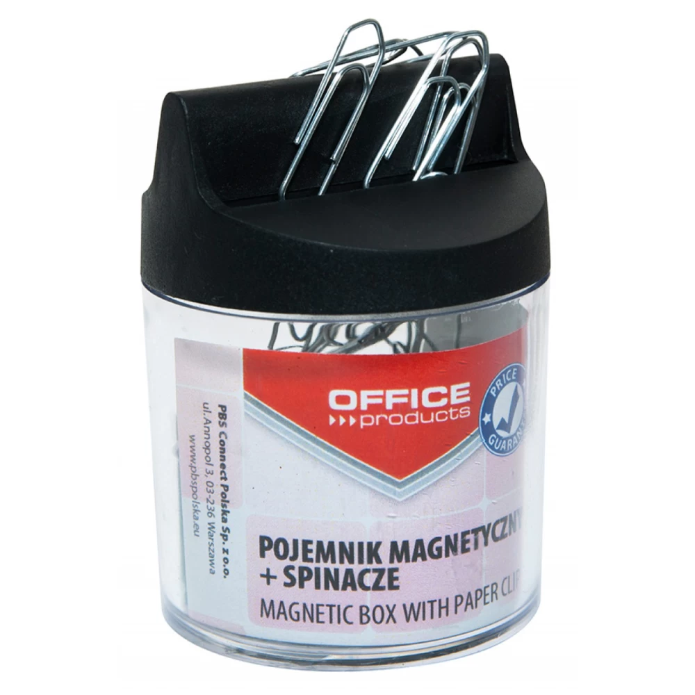 Pojemnik na spinacze Office Products okrągły z magnesem