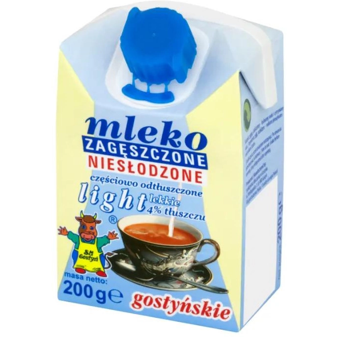 Mleko zagęszczone niesłodzone LIGHT Gostyń