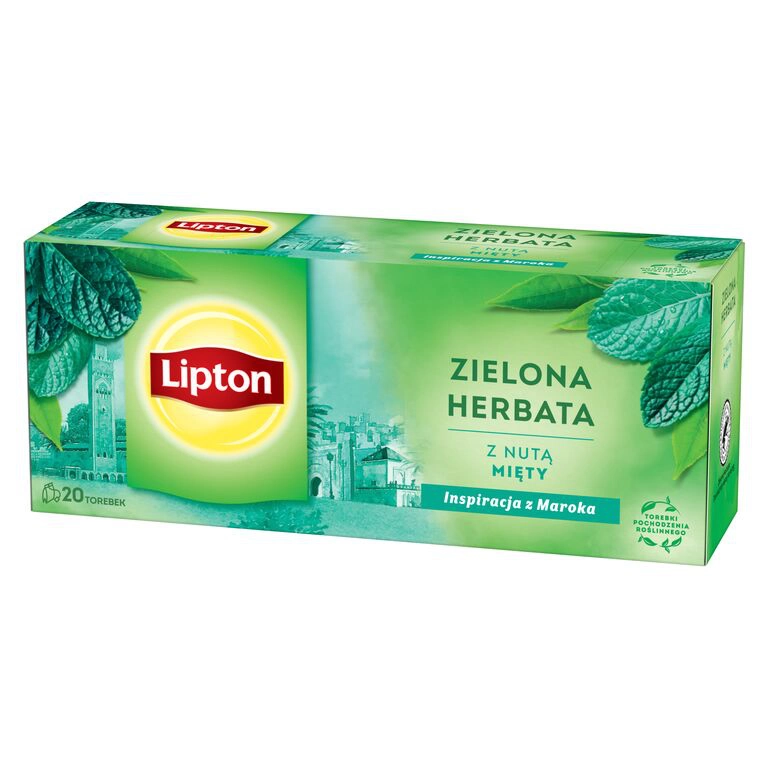 Herbata Zielona LIPTON Green Mint z nutą mięty