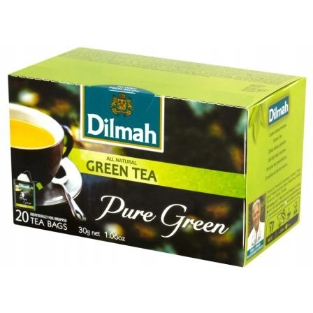 Herbata Zielona DILMAH PURE GREEN TEA Kopertowa