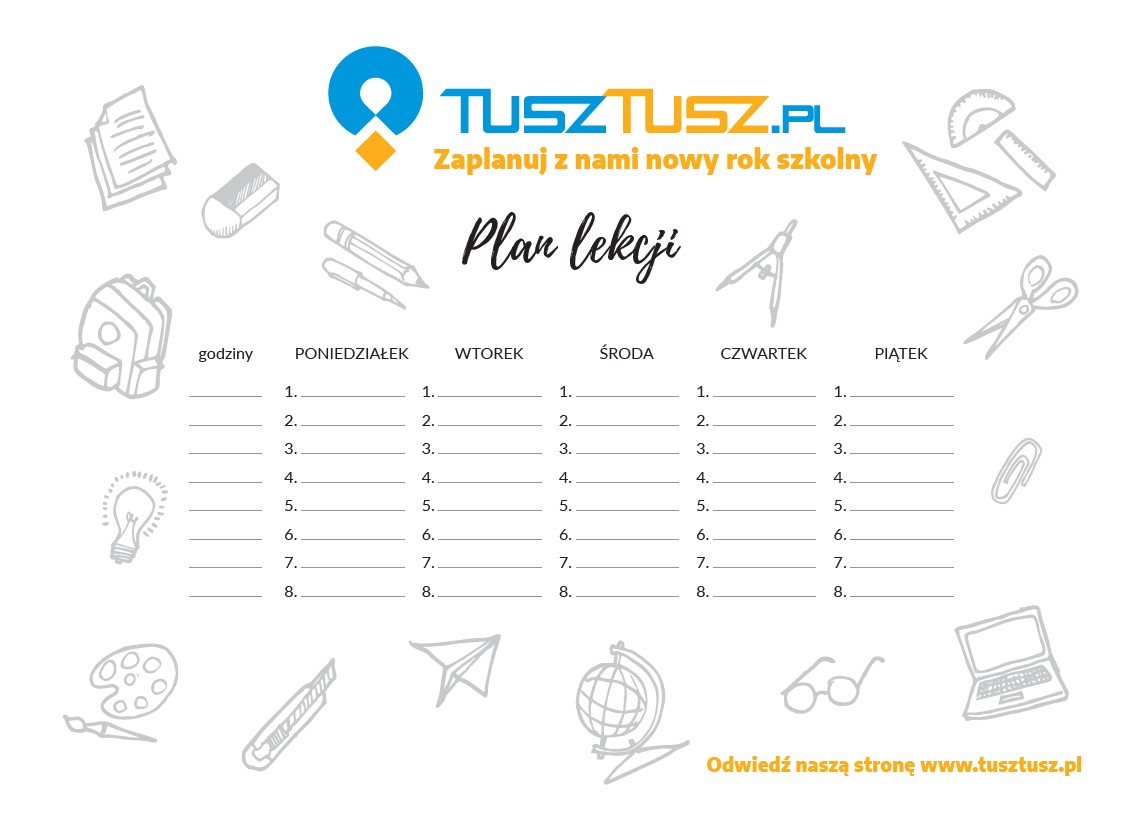 Szablony Plan Lekcji Do Wydruku Gta San Adreas www.tusztusz.pl